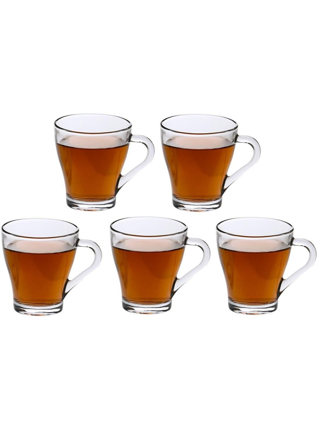     			Somil Glass Coffee & Tea Cup Solid Glass Tea Set 240 ml ( Pack of 5 )