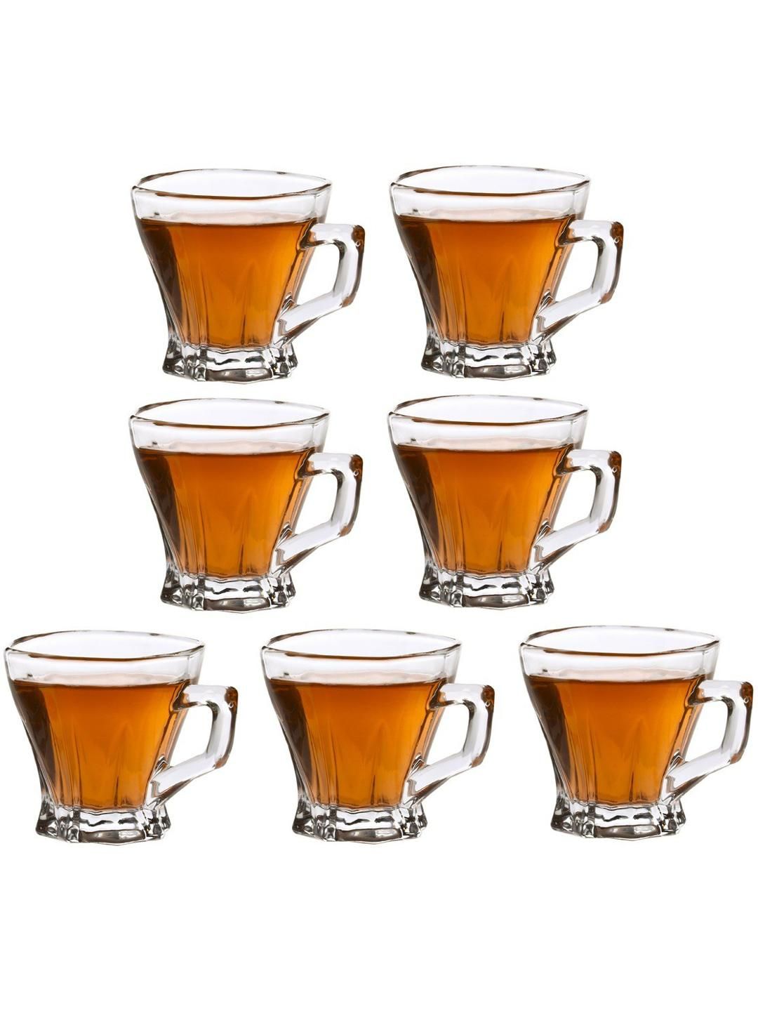     			Somil Glass Coffee & Tea Cup Solid Glass Tea Set 120 ml ( Pack of 7 )