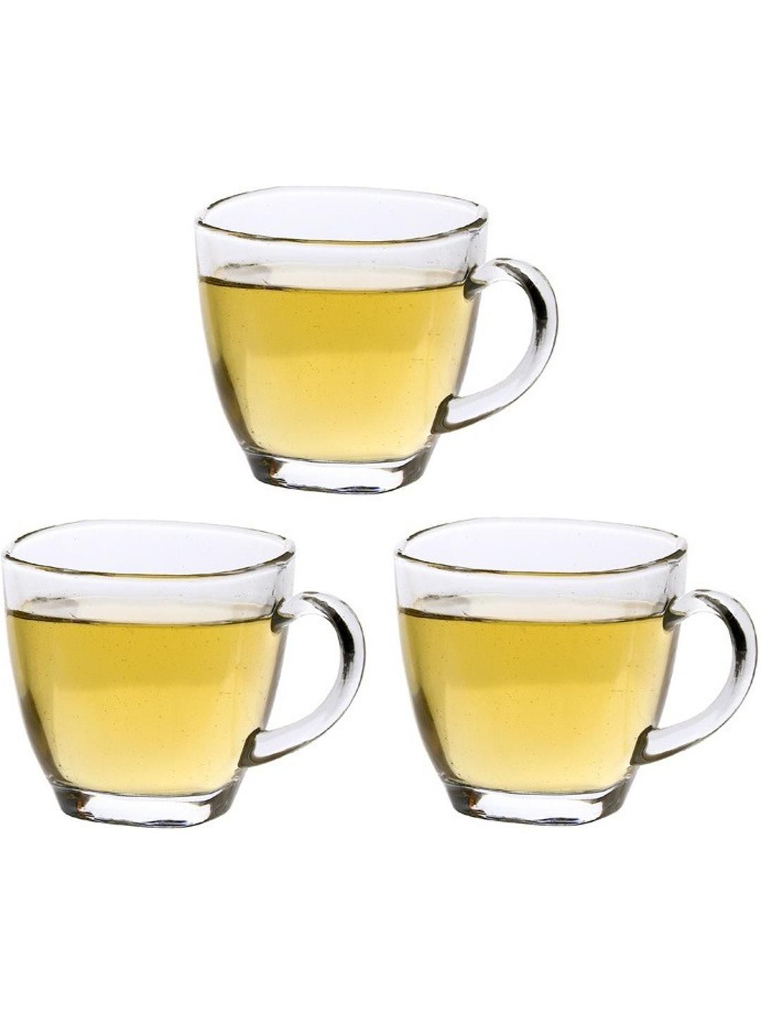     			Somil Glass Coffee & Tea Cup Solid Glass Tea Set 100 ml ( Pack of 3 )