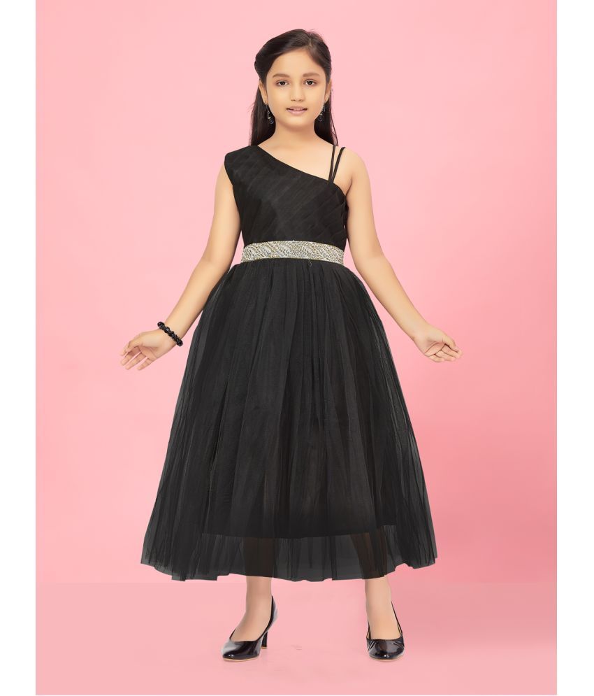     			Aarika Black Net Girls Gown ( Pack of 1 )