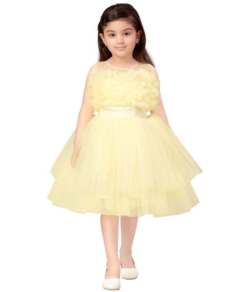     			Aarika Nylon Frock For Girls ( Pack of 1 , Lemon )