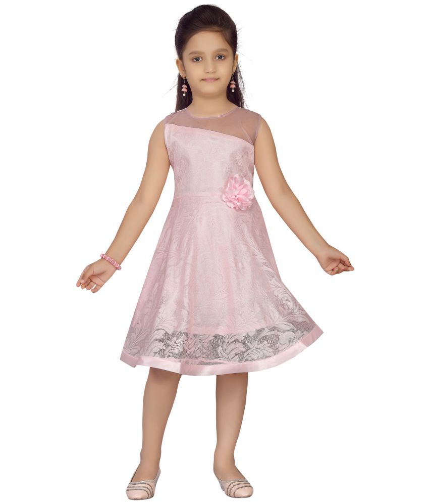     			Aarika Net Frock For Girls ( Pack of 1 , Pink )