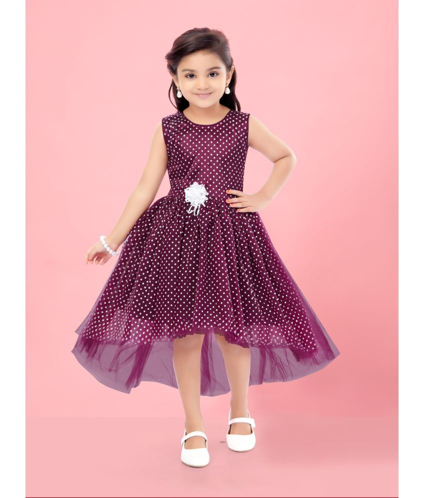     			Aarika Net Frock For Girls ( Pack of 1 , Purple )