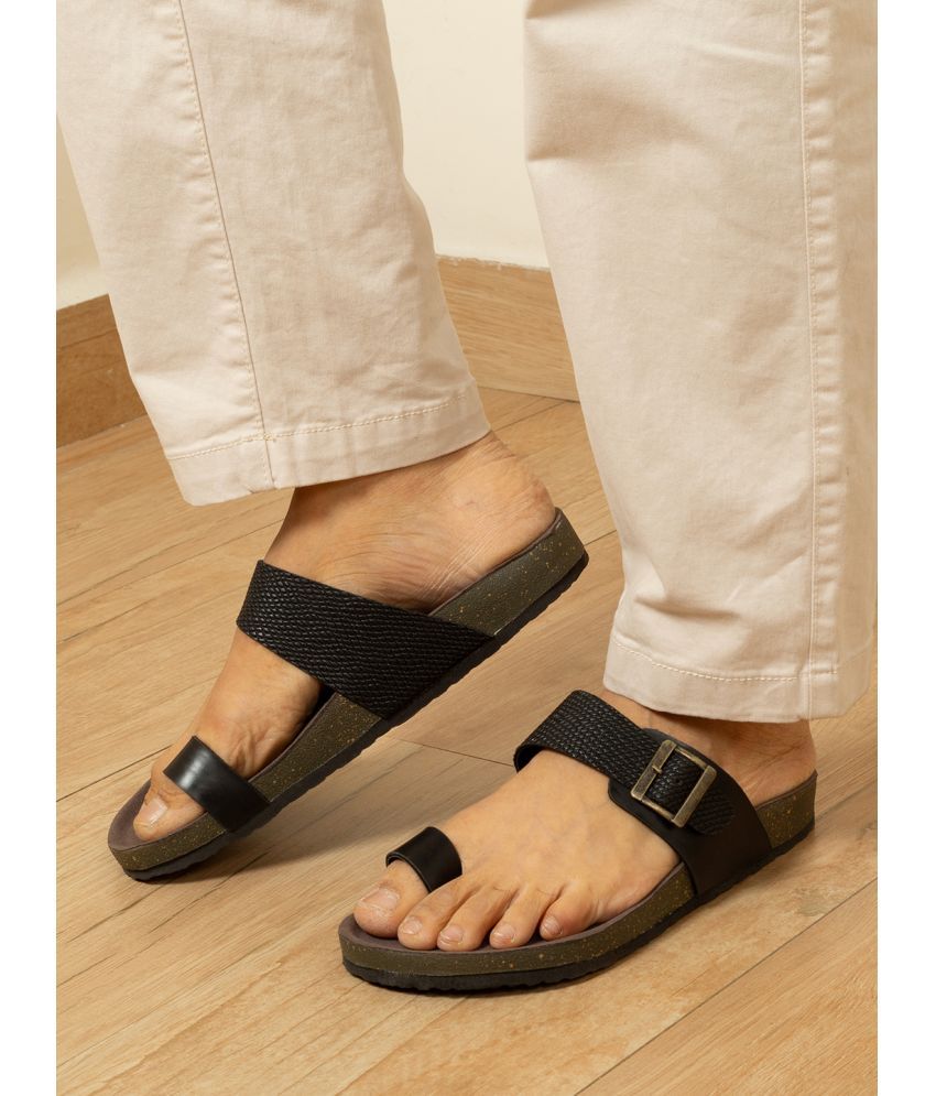     			Big Fox - Black Men's Sandals