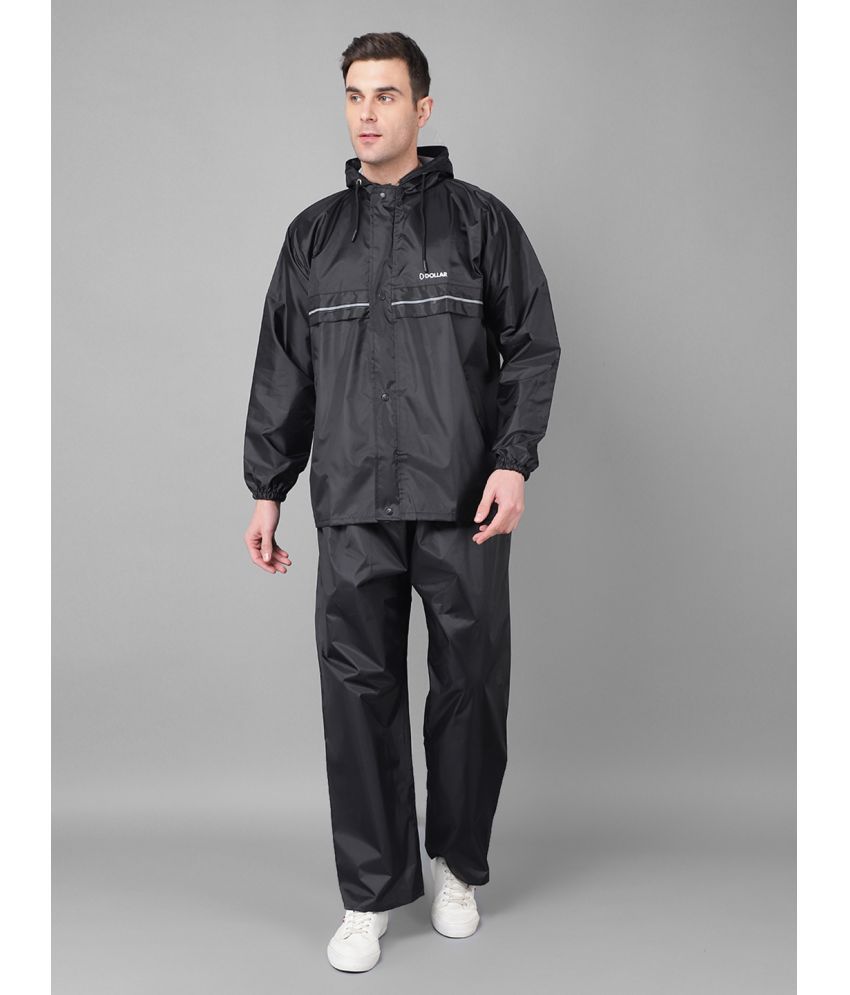     			Dollar Black Polyester Men's Rain Suit ( Pack of 1 )