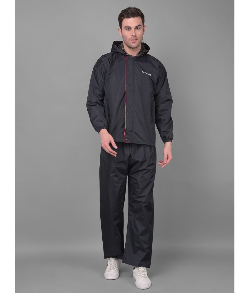     			Dollar Black Polyester Men's Rain Suit ( Pack of 1 )