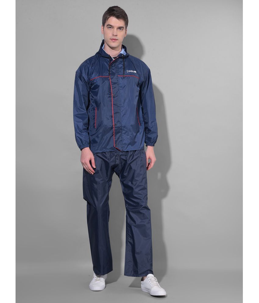     			Dollar Blue Polyester Men's Rain Suit ( Pack of 1 )