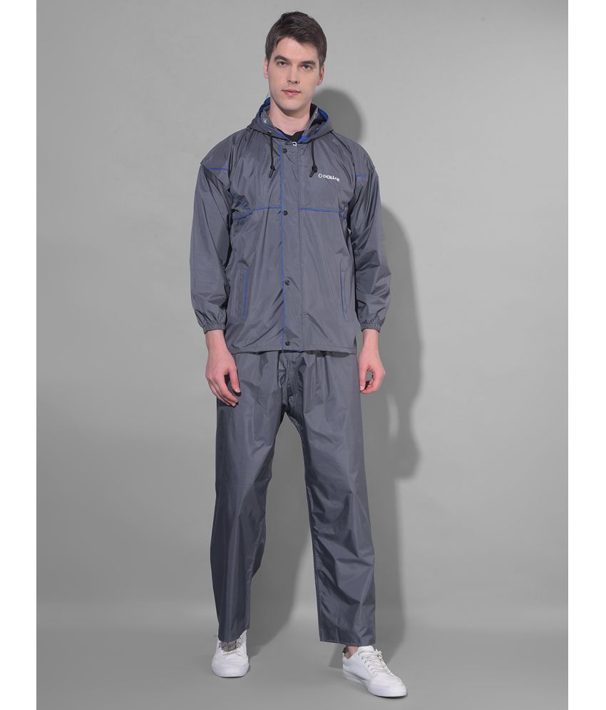     			Dollar Blue Polyester Men's Rain Suit ( Pack of 1 )