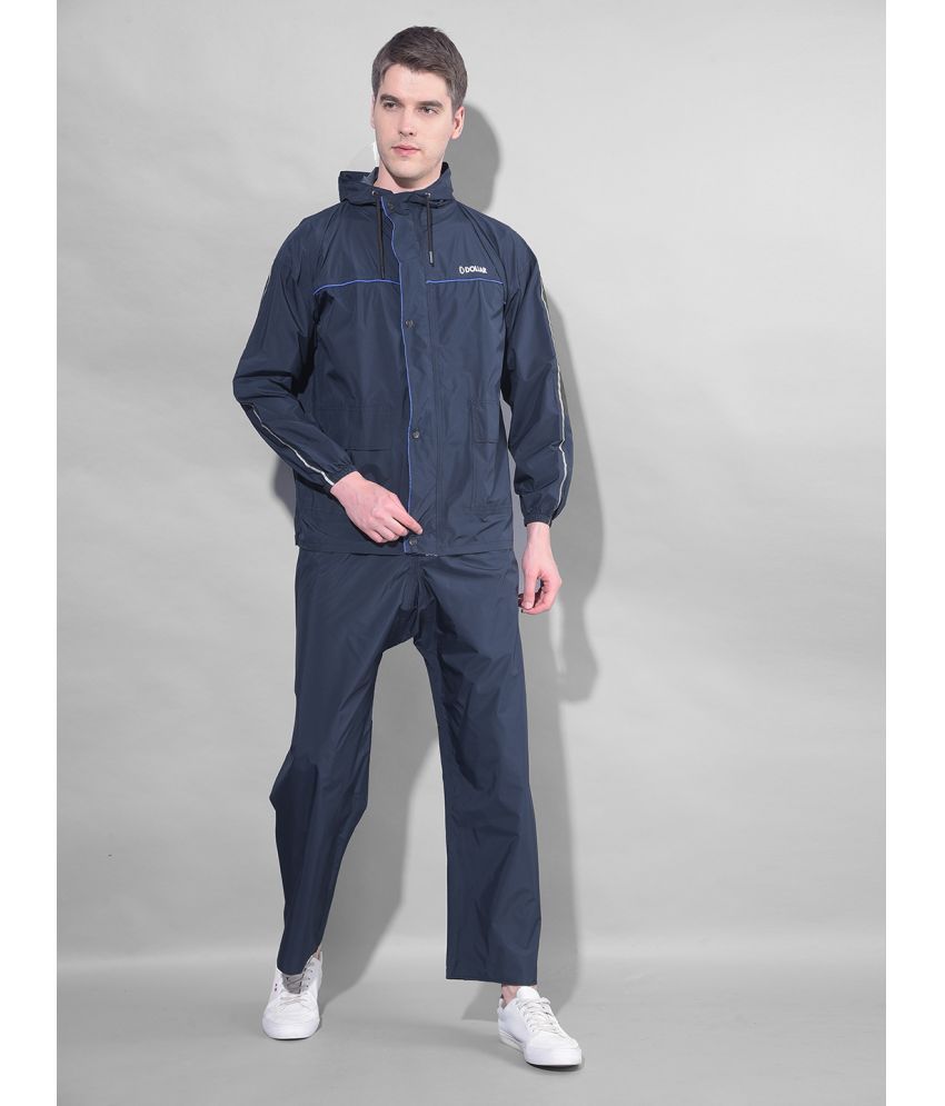     			Dollar Blue Polyester Men's Rain Suit ( Pack of 1 )