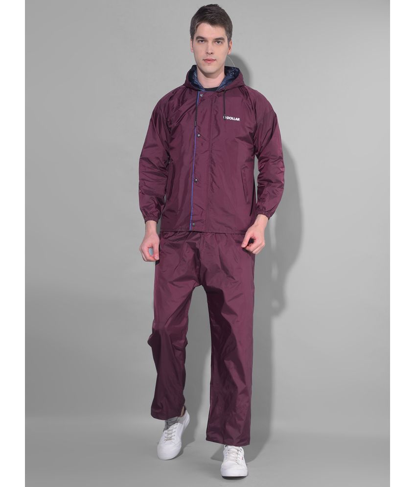     			Dollar Brown Nylon Men's Rain Suit ( Pack of 1 )