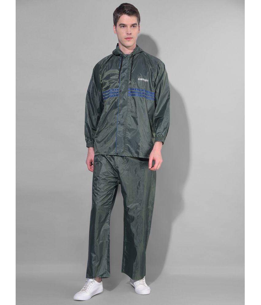     			Dollar Green Polyester Men's Rain Suit ( Pack of 1 )