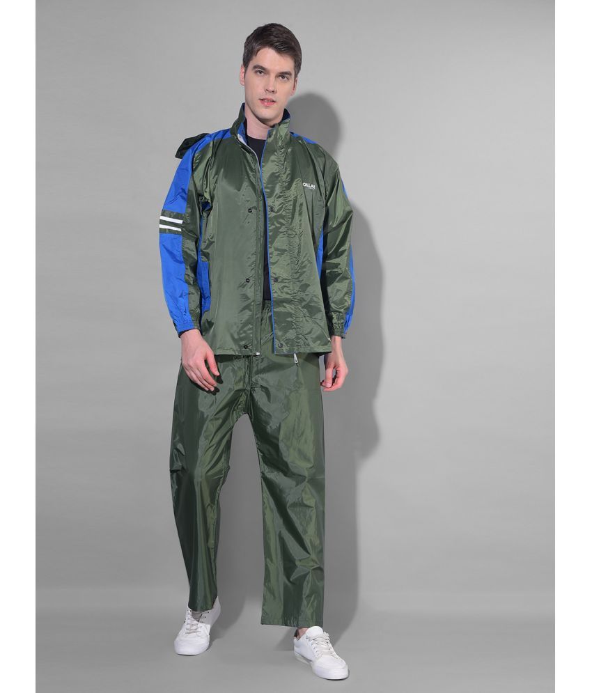     			Dollar Green Polyester Men's Rain Suit ( Pack of 1 )