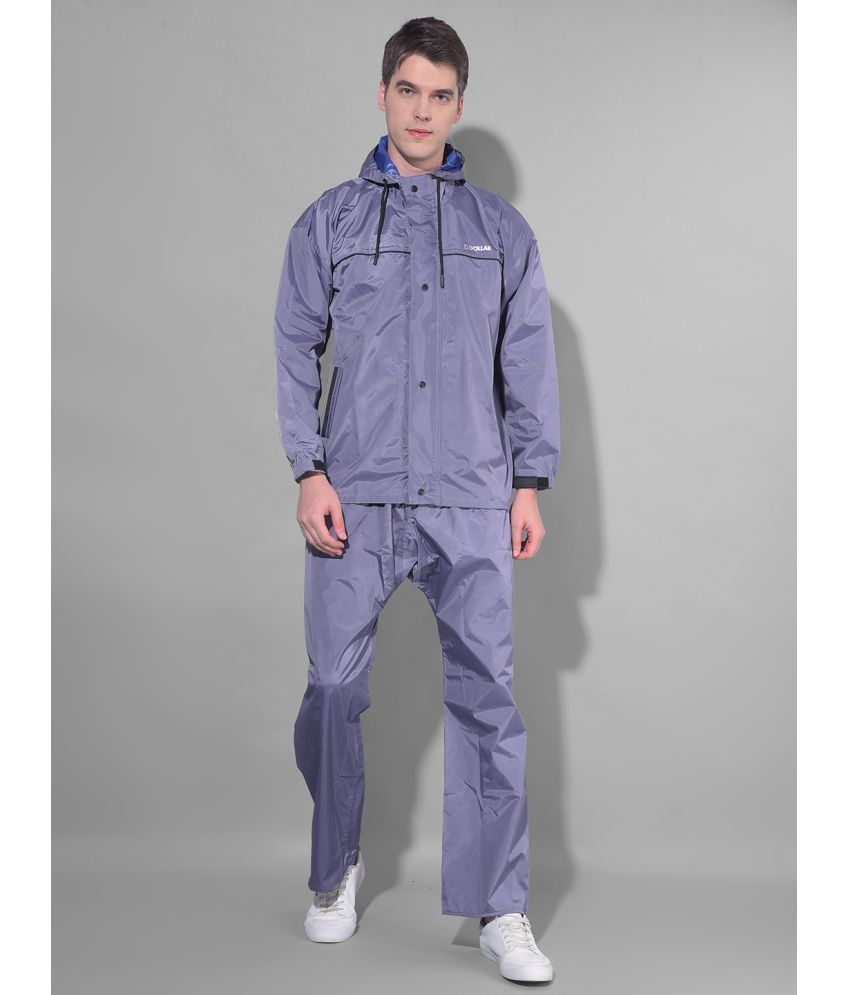     			Dollar Purple Polyester Men's Rain Suit ( Pack of 1 )