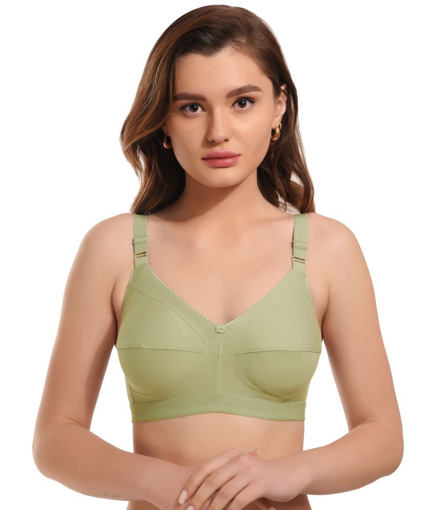     			Elina Lime Green Cotton Non Padded Women's Minimizer Bra ( Pack of 1 )