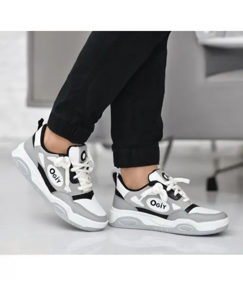     			GLOBIN - Grey Boy's Sneakers ( 1 Pair )