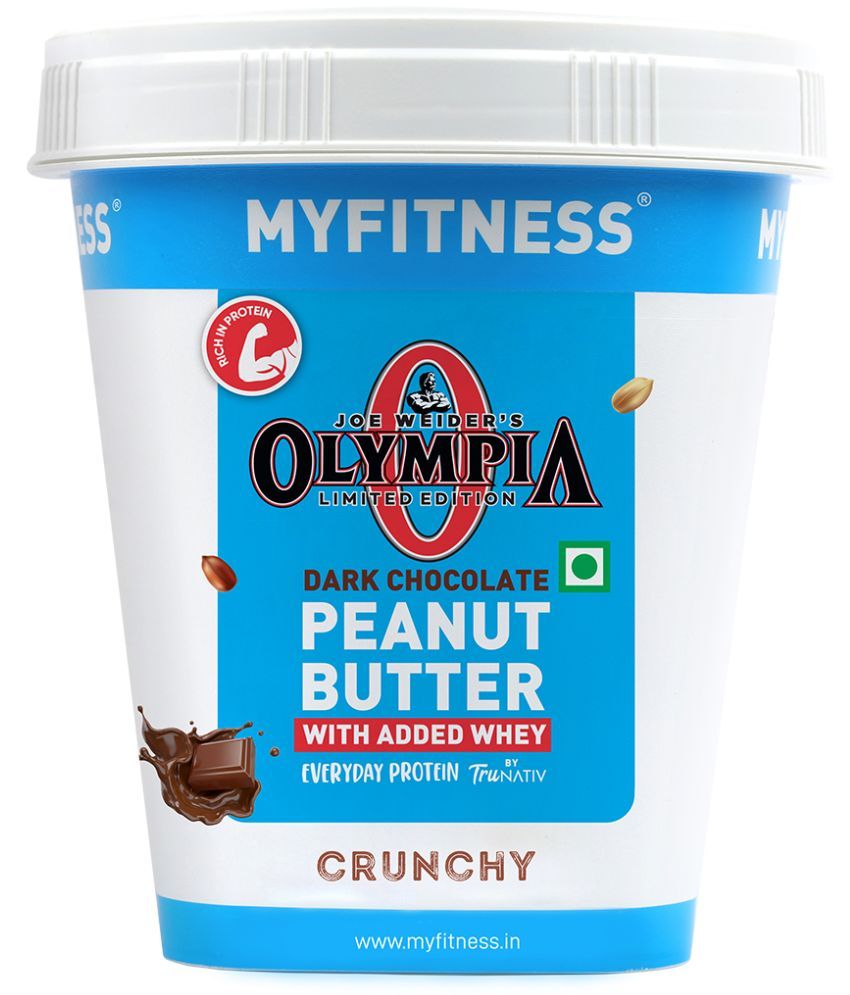     			MYFITNESS High Protein Dark Chocolate Peanut Butter Crunchy 510g|25g Protein|Tasty Nut Butter Spread