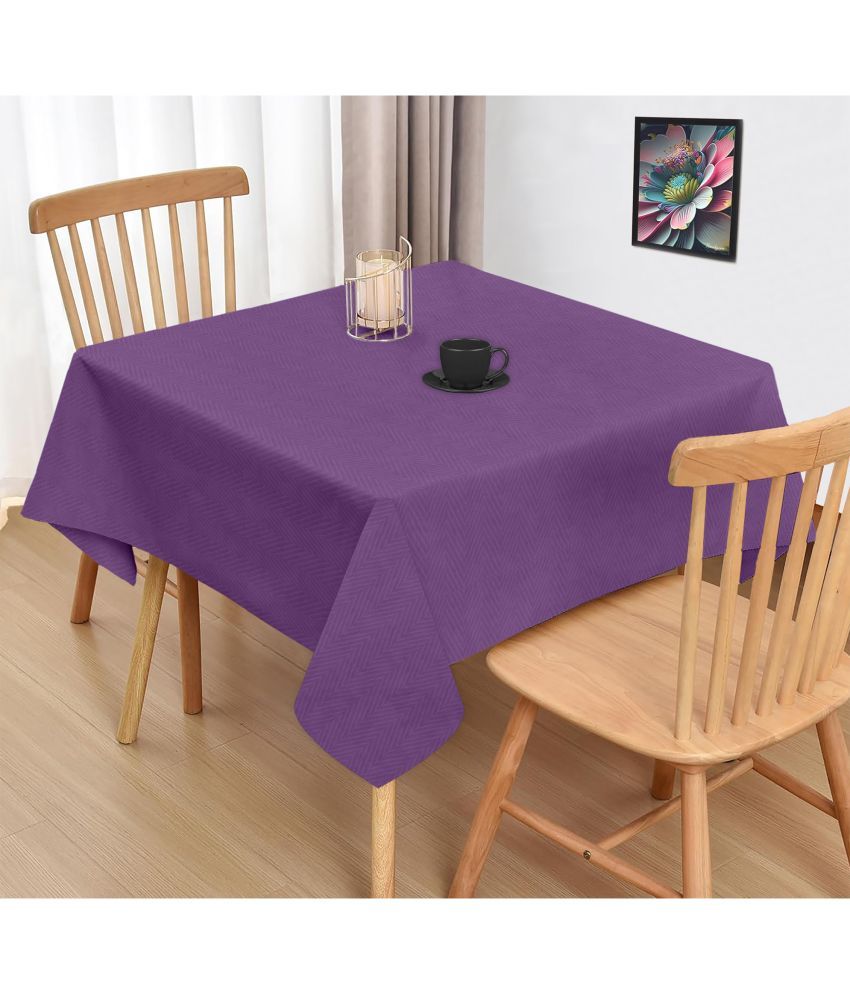     			Oasis Hometex Printed Cotton 2 Seater Square Table Cover ( 102 x 102 ) cm Pack of 1 Lavender