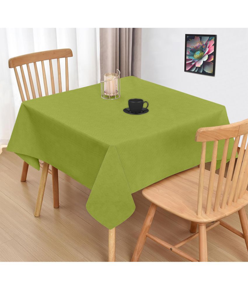     			Oasis Hometex Printed Cotton 2 Seater Square Table Cover ( 102 x 102 ) cm Pack of 1 Green