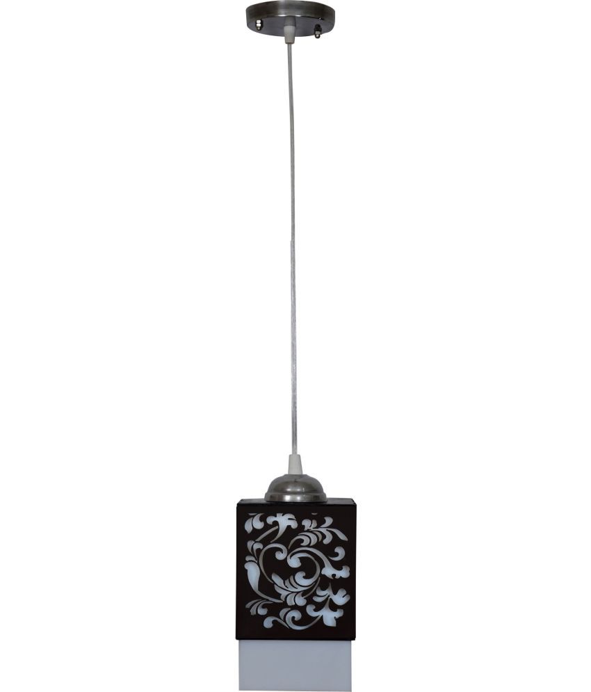     			Somil Wood Hanging Light Pendant Black - Pack of 4