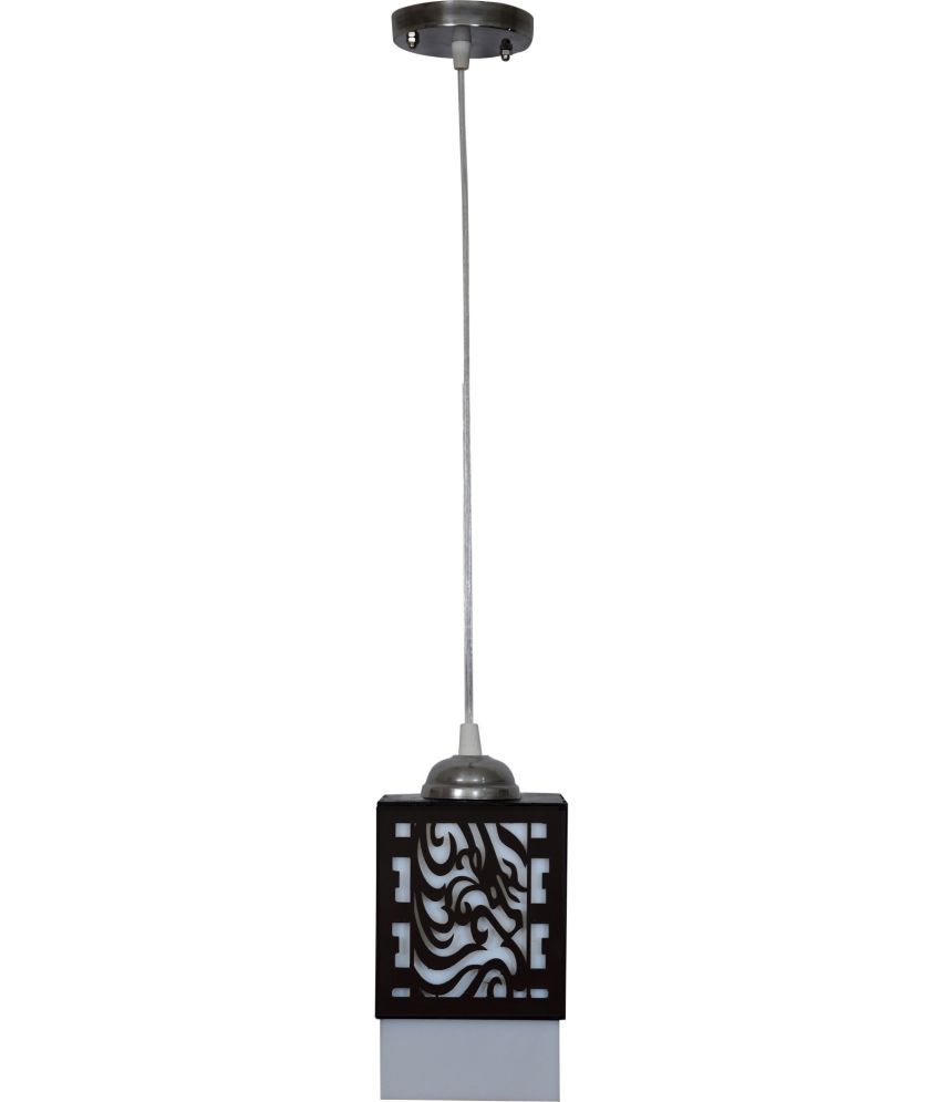     			Somil Wood Hanging Light Pendant Black - Pack of 4