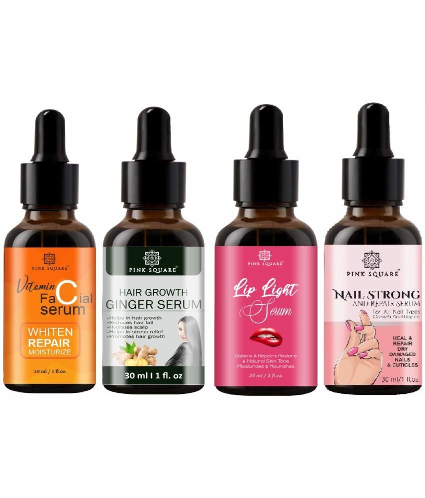     			pink square Face Serum Fragrance-Free Formulation Skin Toning For All Skin Type ( Pack of 4 )