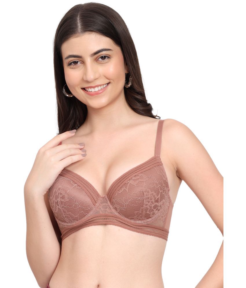     			PARKHA Nylon Heavily Padded Women's T-Shirt Bra ( Pink )