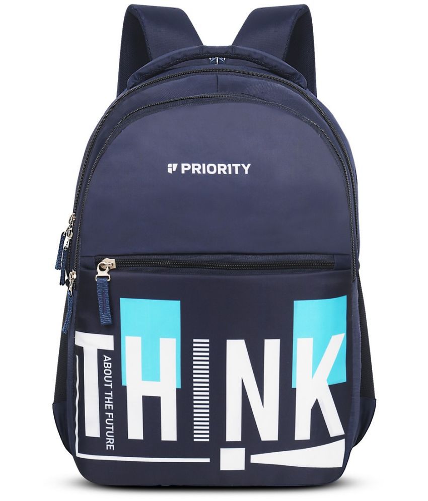     			Priority Blue Polyester Backpack ( 30 Ltrs )