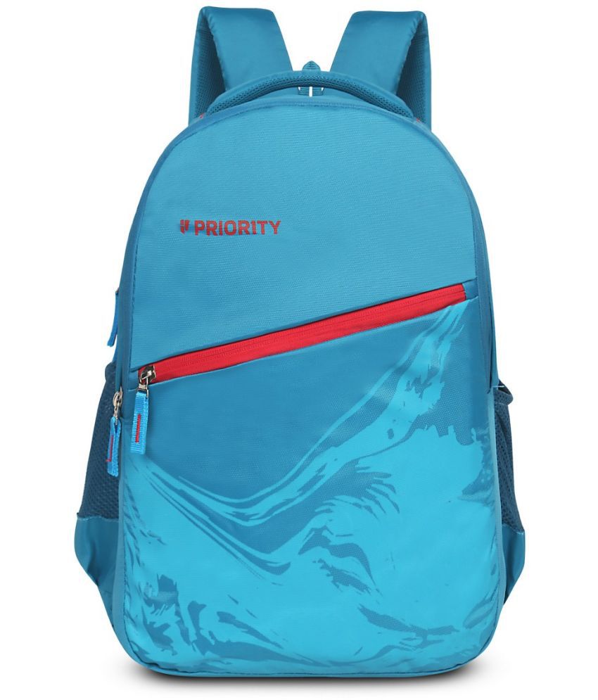     			Priority Mint Green Polyester Backpack With Raincover ( 36 Ltrs )