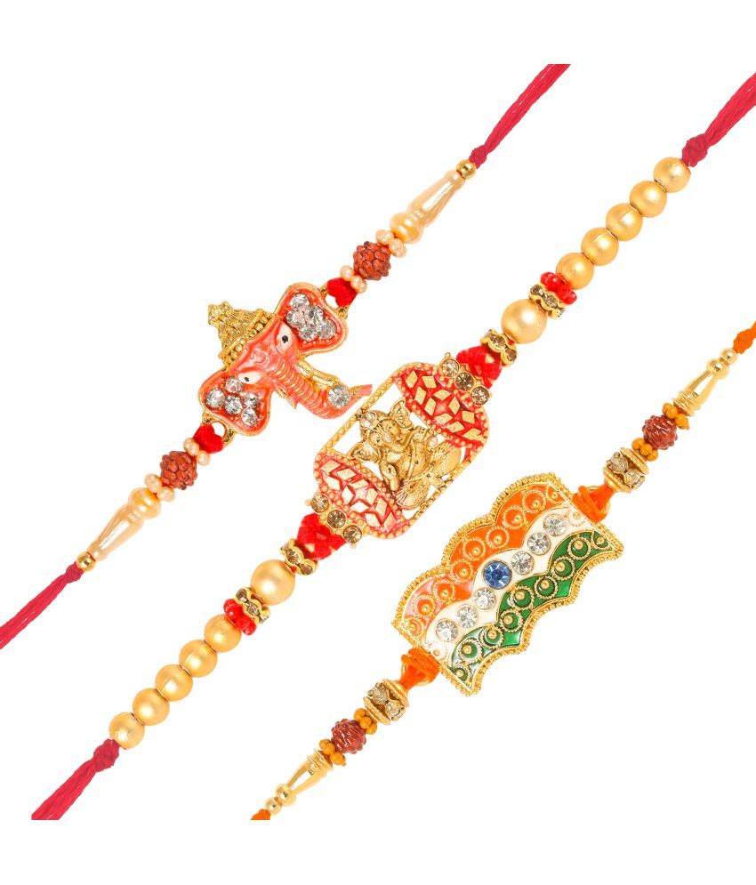     			VIVASTRI Rakhi Set Multicolour Rakhi Collection Pack of 3