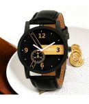 Lorenz Black PU Analog Men's Watch