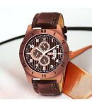 Lorenz Brown PU Analog Men's Watch