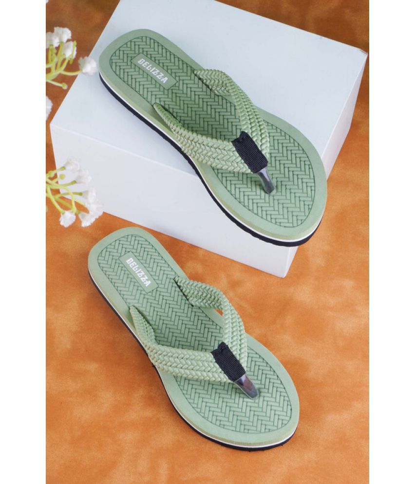     			BELIZZA Green Women's Slipper