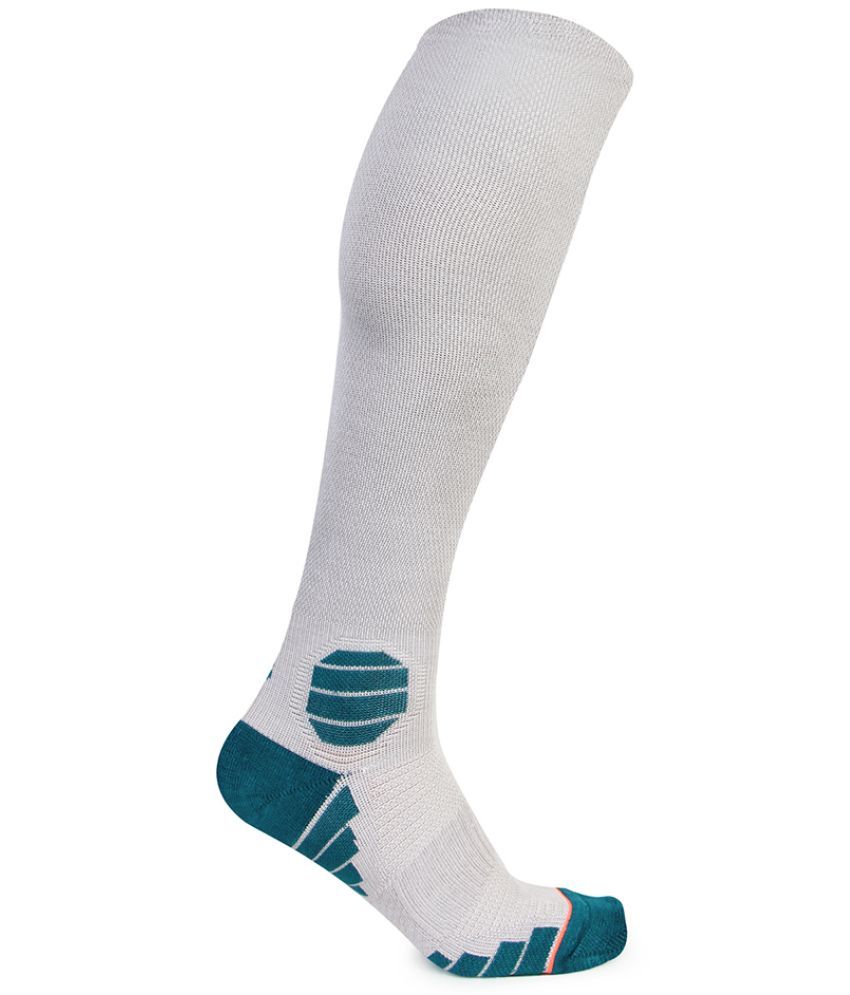     			Bonjour 100% Organic Cotton Men's Colorblock Grey Melange Full Length Socks ( Pack of 1 )