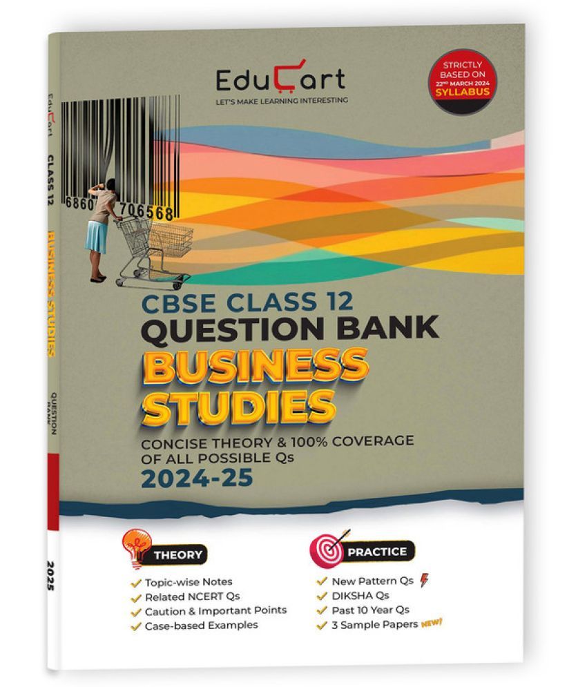     			Educart CBSE Question Bank Class 12 Business Studies 2024-25 (As per latest CBSE Syllabus 23 Mar 2024)