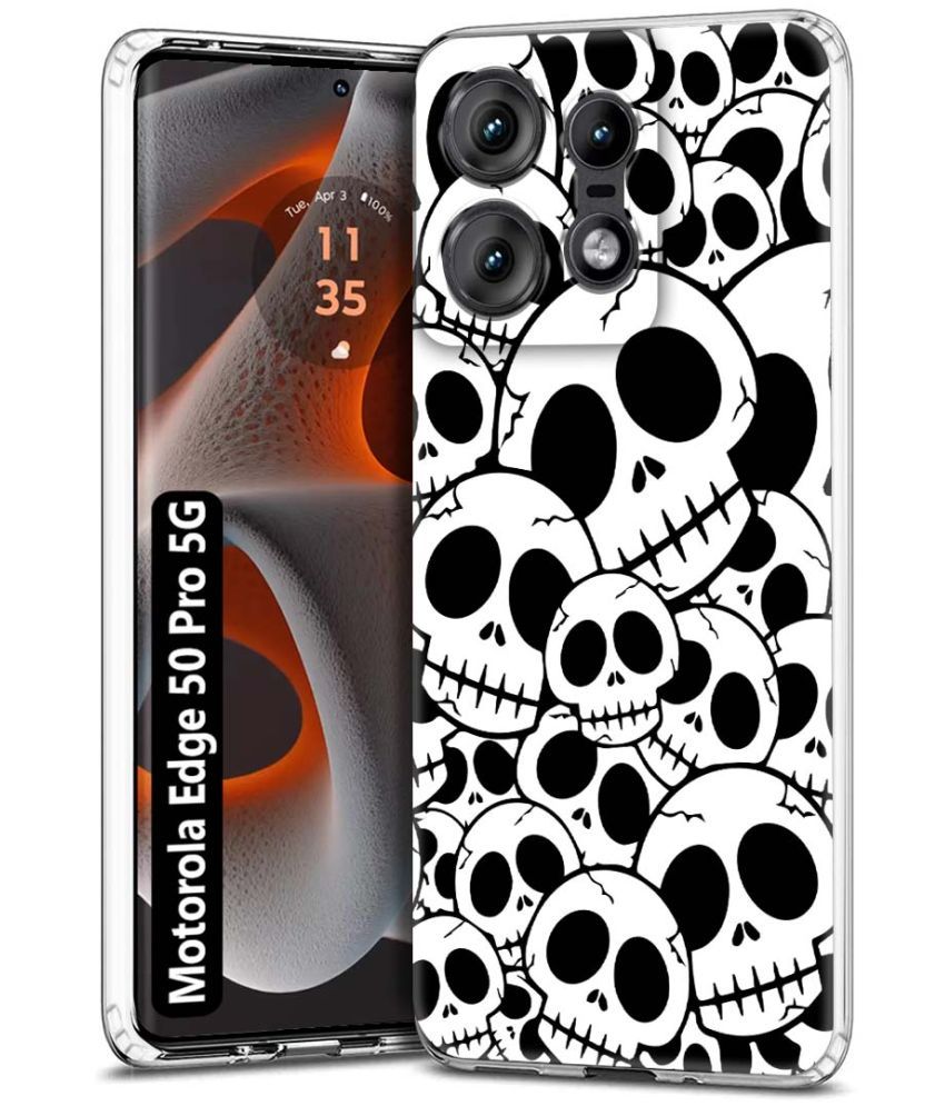     			Fashionury Multicolor Printed Back Cover Silicon Compatible For Motorola Edge 50 Pro 5G ( Pack of 1 )