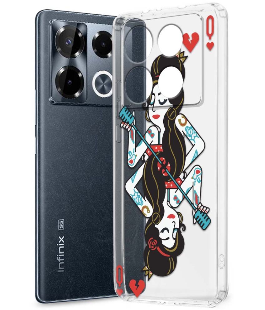     			Fashionury Multicolor Printed Back Cover Silicon Compatible For Infinix Note 40 pro plus 5G ( Pack of 1 )