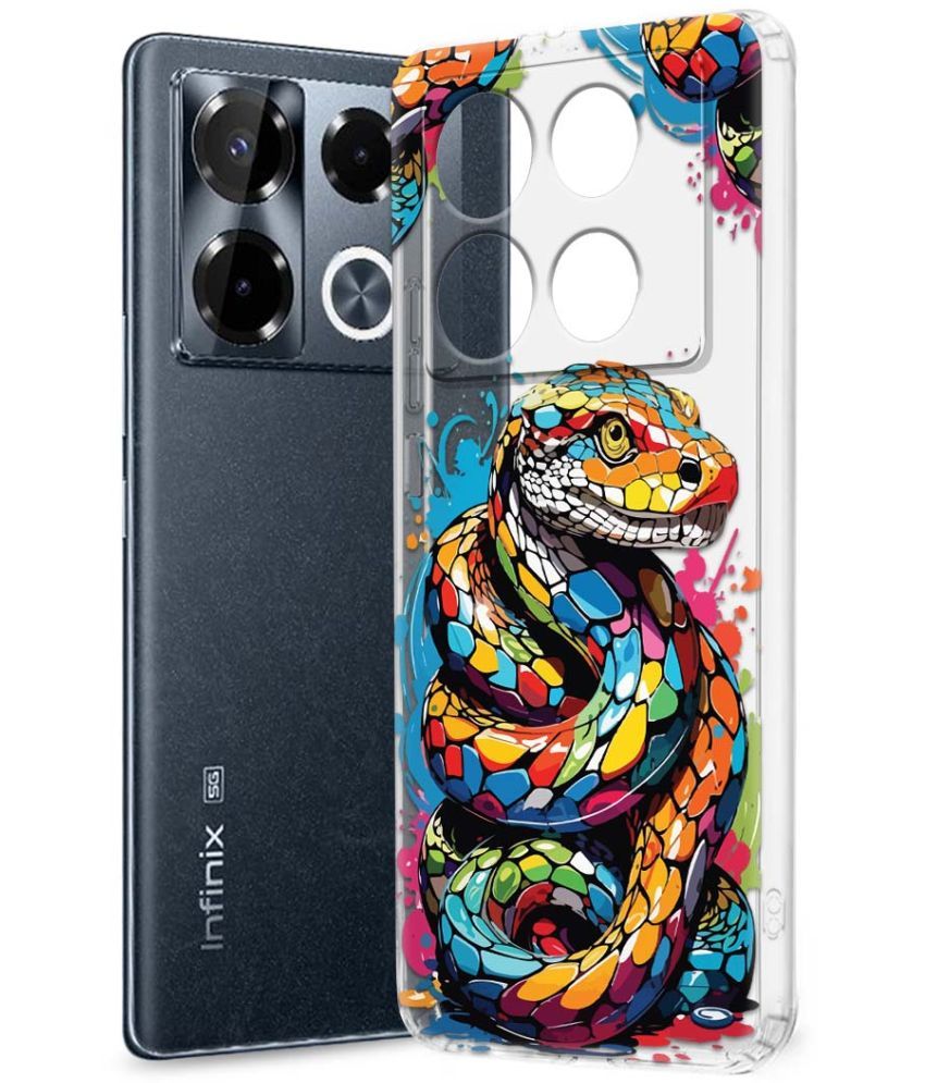     			Fashionury Multicolor Printed Back Cover Silicon Compatible For Infinix Note 40 pro plus 5G ( Pack of 1 )