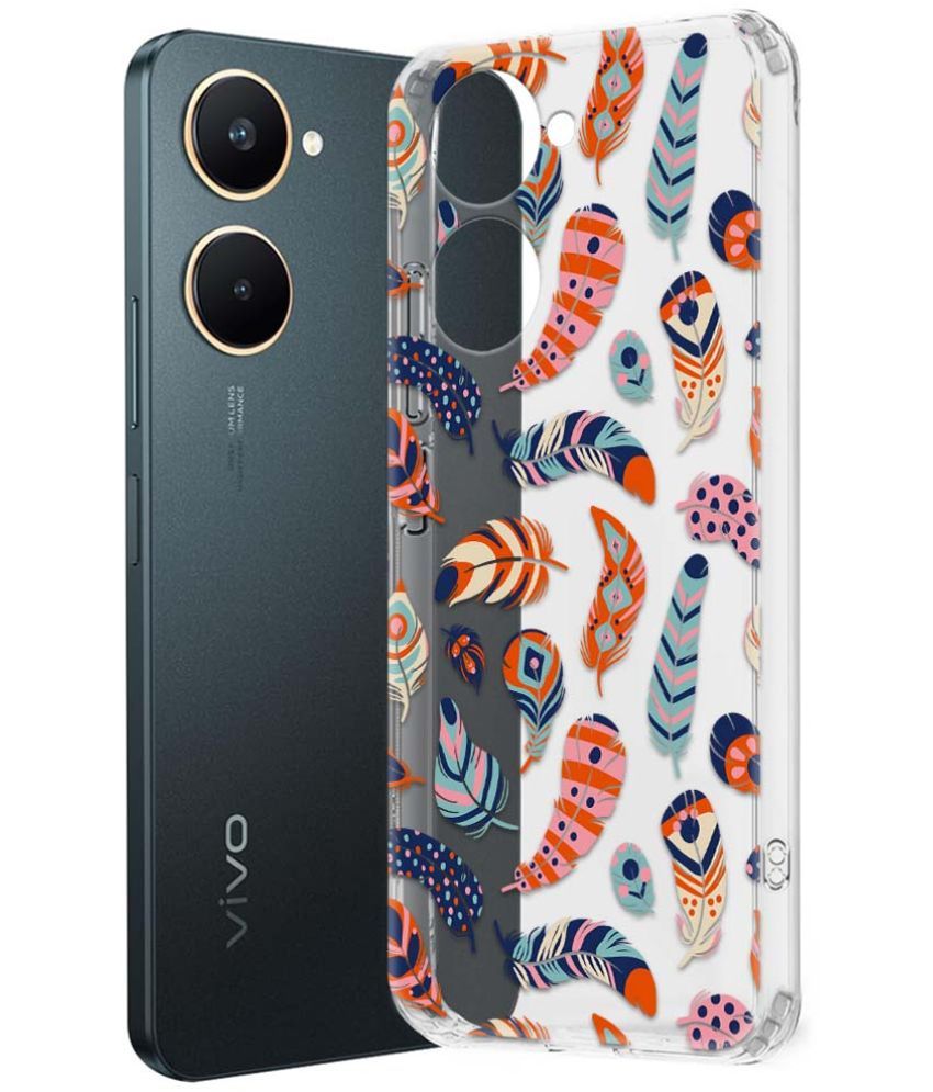     			Fashionury Multicolor Printed Back Cover Silicon Compatible For Vivo Y18 ( Pack of 1 )