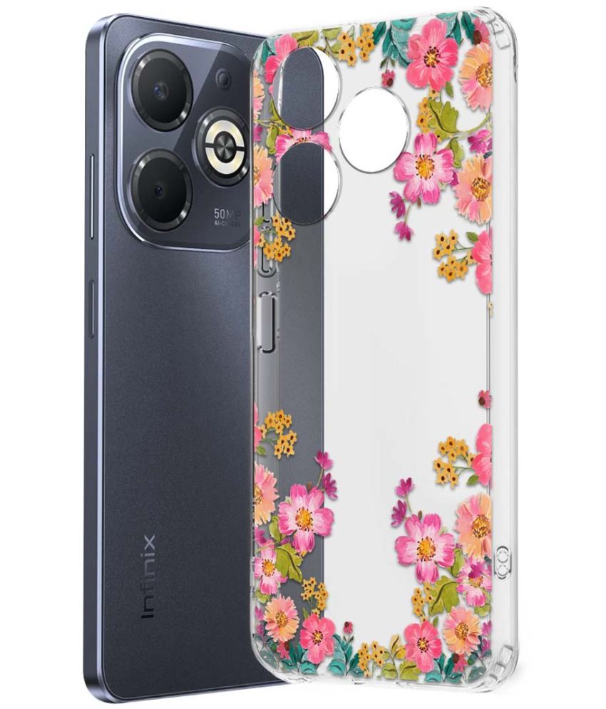     			Fashionury Multicolor Printed Back Cover Silicon Compatible For Infinix Smart 8 Plus ( Pack of 1 )