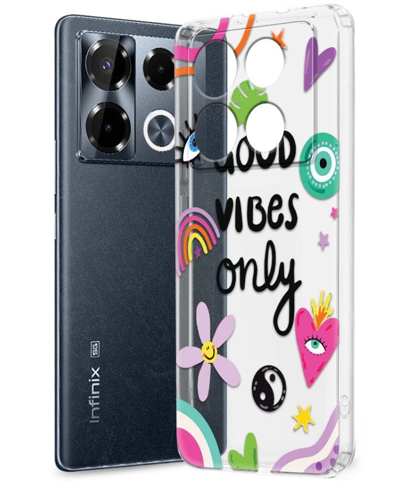     			Fashionury Multicolor Printed Back Cover Silicon Compatible For Infinix Note 40 pro plus 5G ( Pack of 1 )