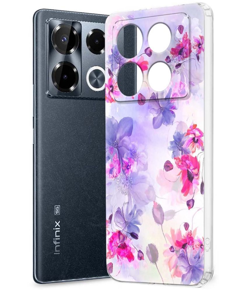     			Fashionury Multicolor Printed Back Cover Silicon Compatible For Infinix Note 40 pro plus 5G ( Pack of 1 )