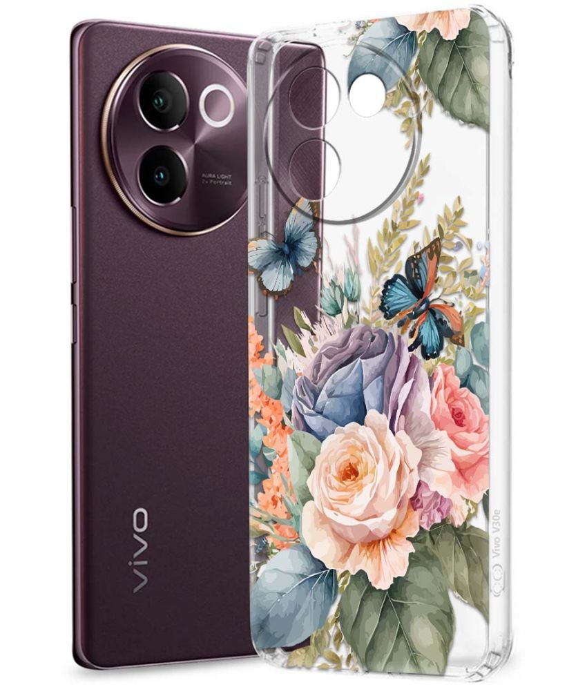     			Fashionury Multicolor Printed Back Cover Silicon Compatible For Vivo V30e 5G ( Pack of 1 )