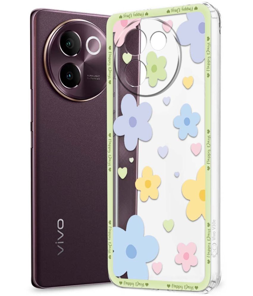     			Fashionury Multicolor Printed Back Cover Silicon Compatible For Vivo V30e 5G ( Pack of 1 )