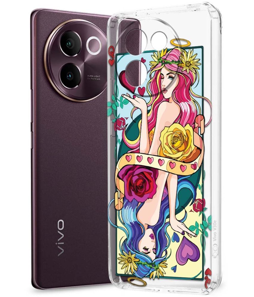     			Fashionury Multicolor Printed Back Cover Silicon Compatible For Vivo V30e 5G ( Pack of 1 )