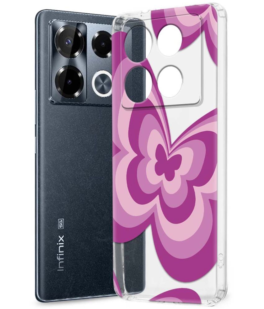     			Fashionury Multicolor Printed Back Cover Silicon Compatible For Infinix Note 40 pro plus 5G ( Pack of 1 )