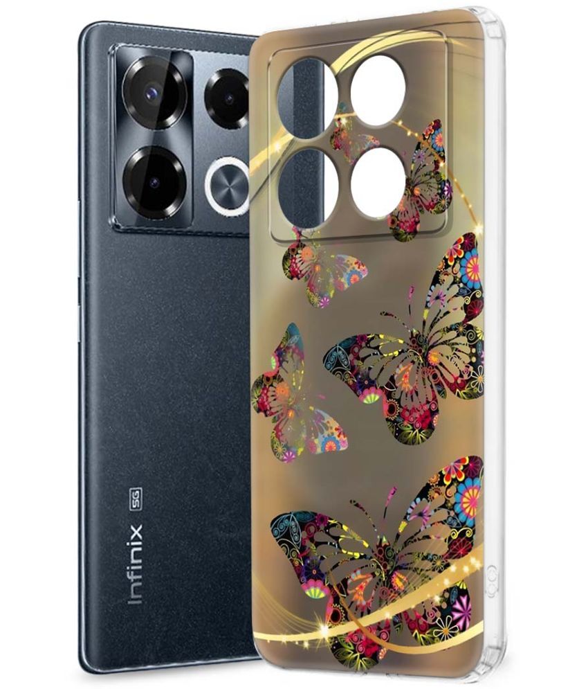     			Fashionury Multicolor Printed Back Cover Silicon Compatible For Infinix Note 40 pro plus 5G ( Pack of 1 )