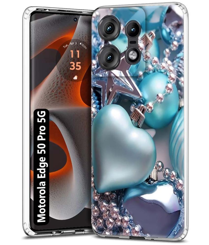     			Fashionury Multicolor Printed Back Cover Silicon Compatible For Motorola Edge 50 Pro 5G ( Pack of 1 )