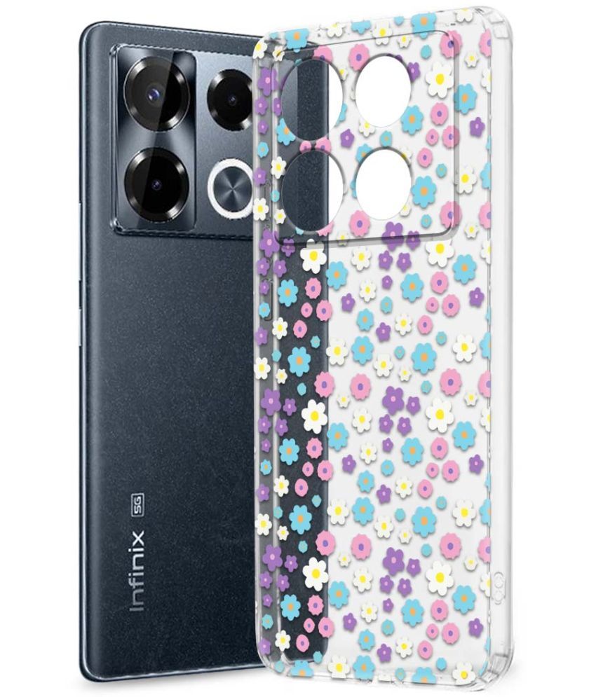     			Fashionury Multicolor Printed Back Cover Silicon Compatible For Infinix Note 40 pro plus 5G ( Pack of 1 )