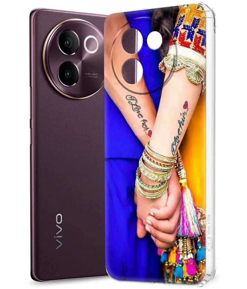     			Fashionury Multicolor Printed Back Cover Silicon Compatible For Vivo V30e 5G ( Pack of 1 )