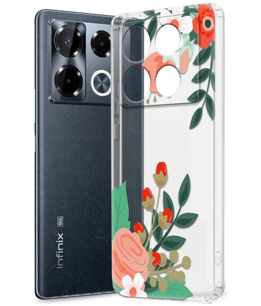     			Fashionury Multicolor Printed Back Cover Silicon Compatible For Infinix Note 40 pro plus 5G ( Pack of 1 )